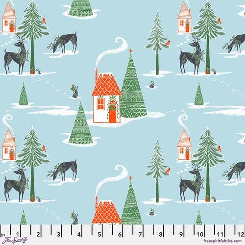 FreeSpirit Fabrics Winter Joy PWCD107.XICE