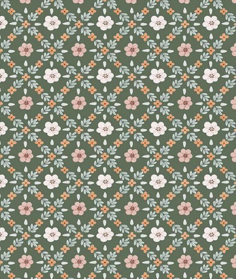 Windham Fabrics Petal and Purr 54591-4 Sage