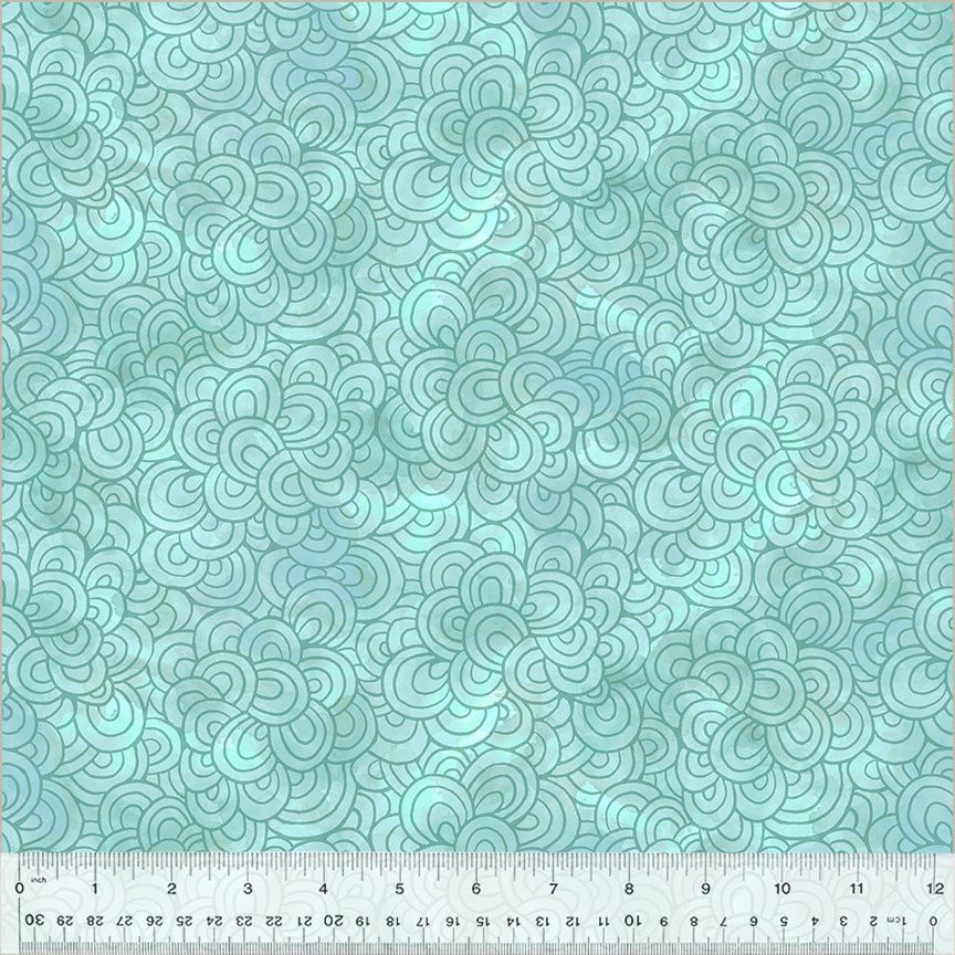 Windham Fabrics Wild Meadow 54392-9 Aqua