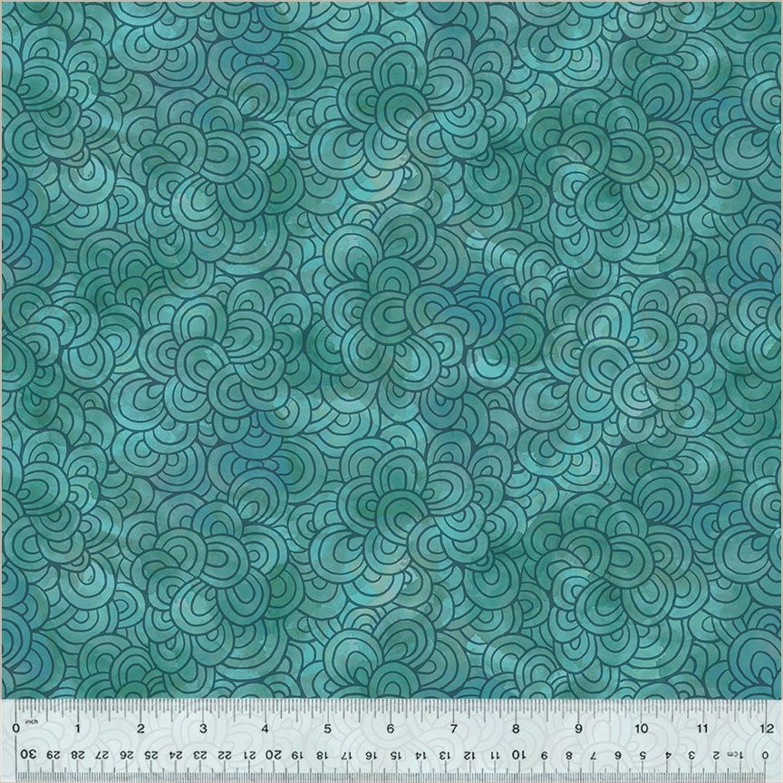 Windham Fabrics Wild Meadow 54392-4 Teal