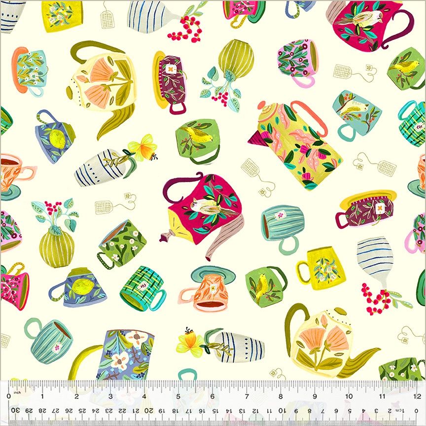 Windham Fabrics Tea Cup 54217-4 Ivory