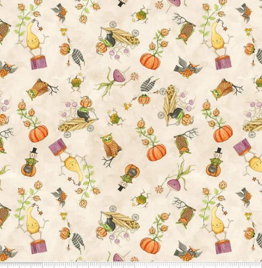 Riley Blake Designs Ghoul Friends C16051 Cream
