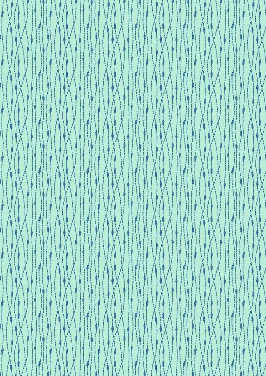 Lewis &amp; Irene Hajime SH11 Stitch Stripe Light Blue