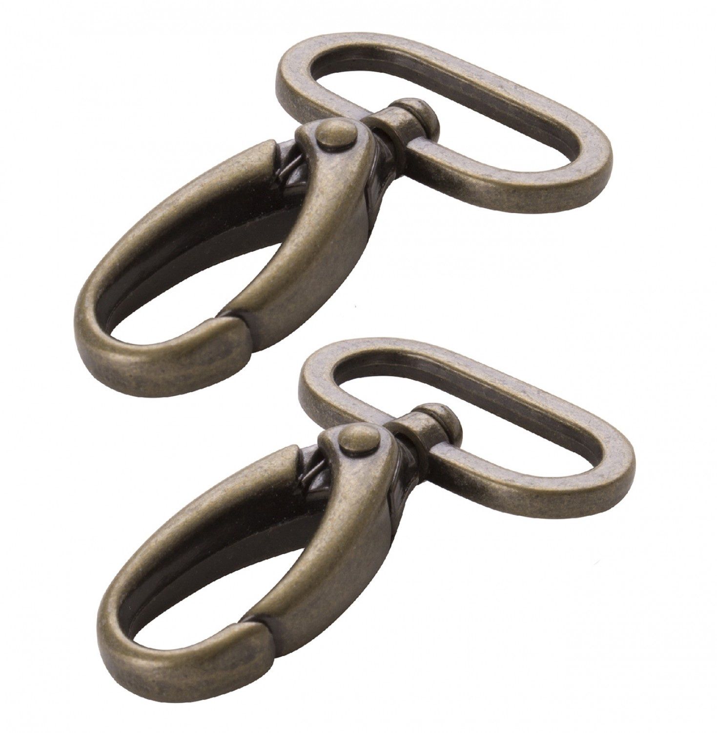 ByAnnie Swivel Hook 1&quot; Set of 2 HAR1SWABTWO Antique Brass