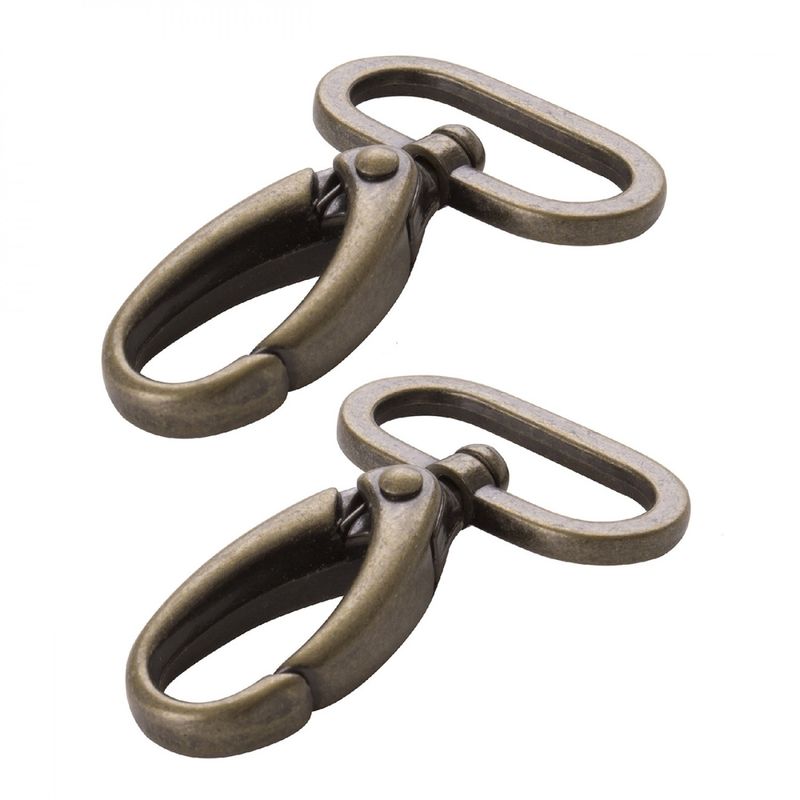 ByAnnie Swivel Hook 1.5&quot; Set of 2 HAR15SWABTWO Antique Brass