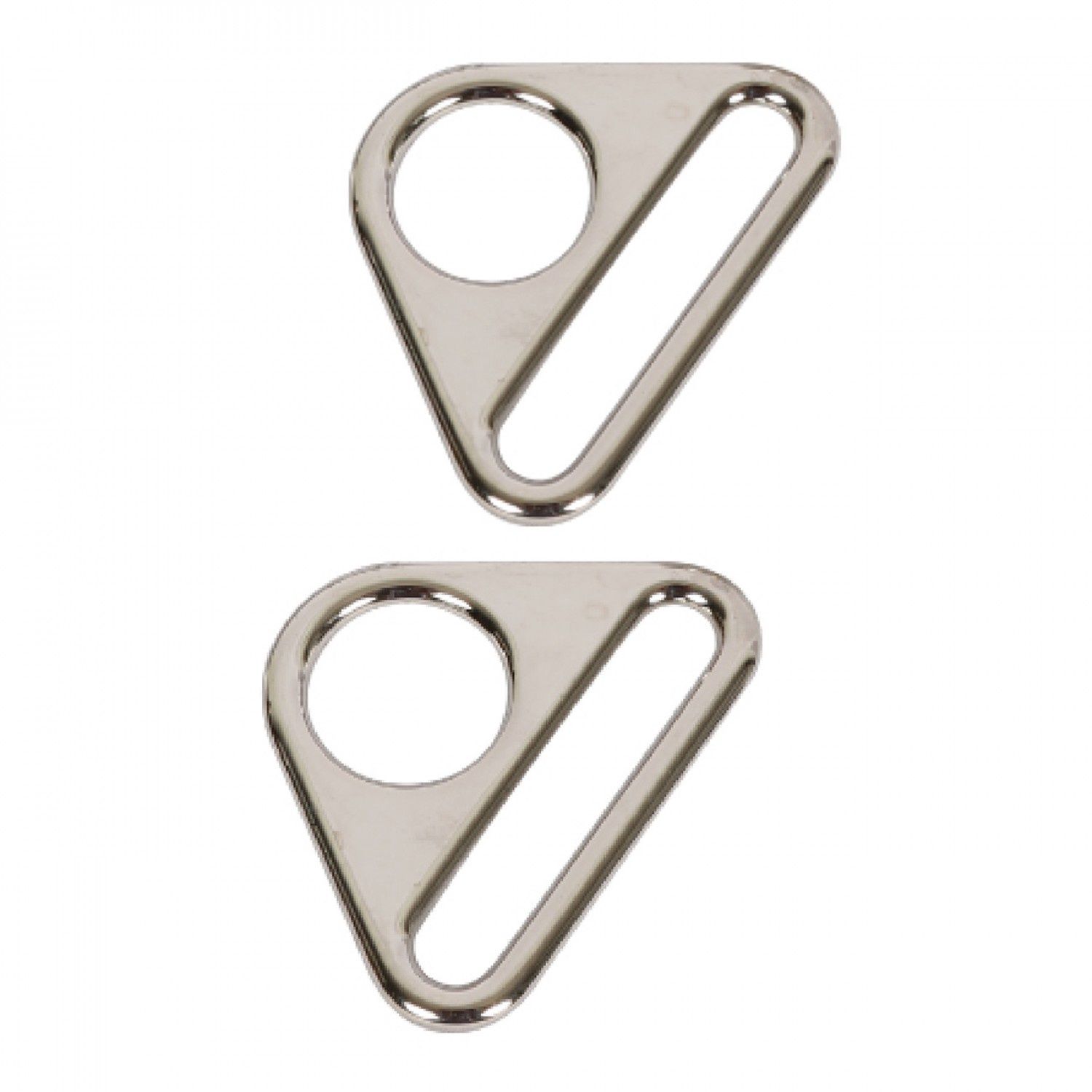 ByAnnie Triangle Ring Flat 1&quot; Set of Two HAR1TRNTWO Nickel