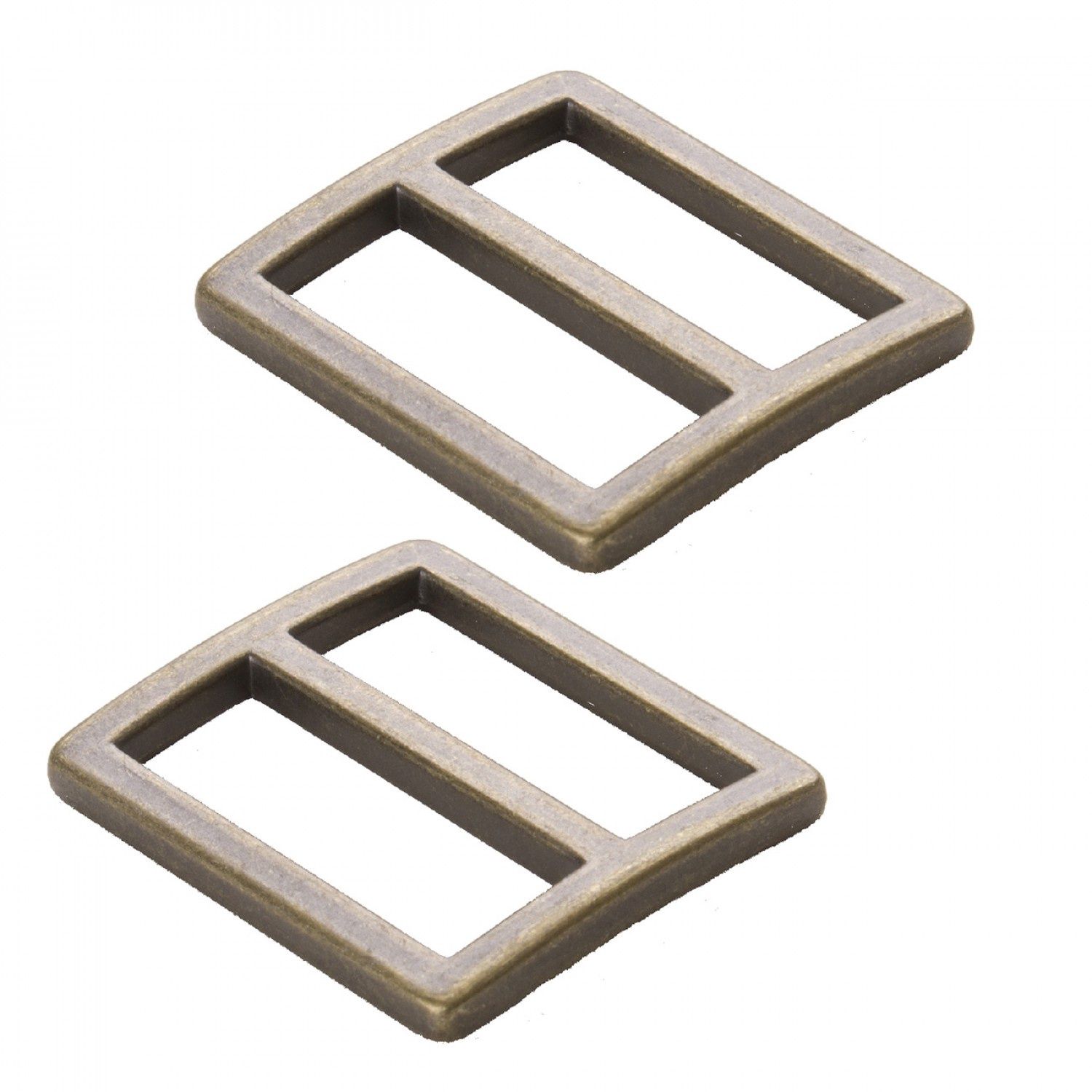 ByAnnie Slider Flat Widemouth 1&quot; Set of Two HAR1SLABTWO Antique Brass