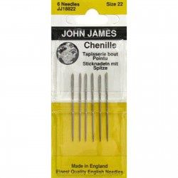 John James Blister Pack Chenille Needles Size 22