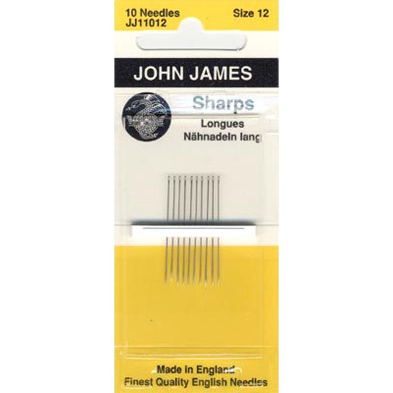 John James Sharps Needles Size 12 JJ110-12