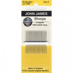 John James Sharps Needles Size 9 JJ110-09