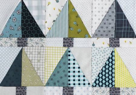 Jen Kingwell Designs Postcard Project #18 Half Rectangle Triangles JKD 0288