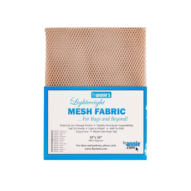 ByAnnie Lightweight Mesh Fabric 18" x 54" SUP209 NAT