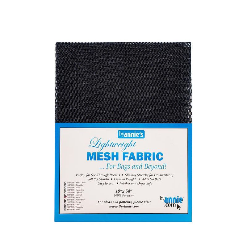 ByAnnie Lightweight Mesh Fabric 18&quot; x 54&quot; SUP209 NVY
