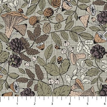 FIGO Fabrics Grassland RC90924-70 Green Multi