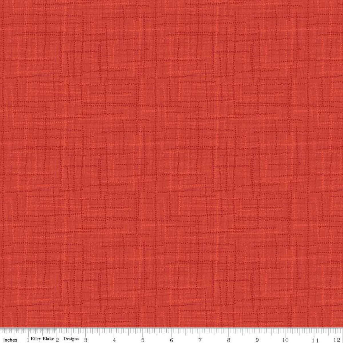 Riley Blake Designs Grasscloth Cottons C780 Vermillion