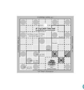 Creative Grids 4&quot; Log Cabin Trim Tool CGRJAWMN4
