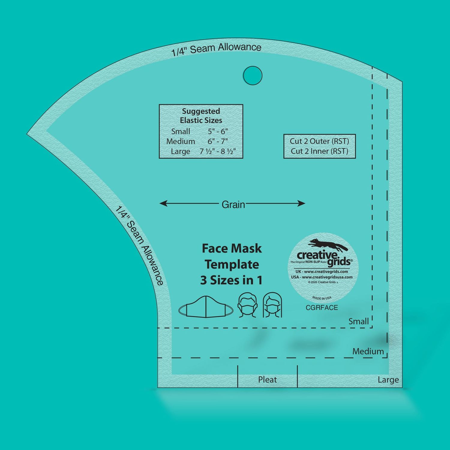 Creative Grids Face Mask Template CGRFACE
