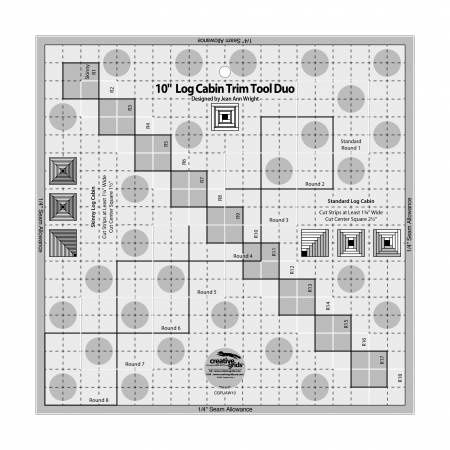 Creative Grids 10&quot; Log Cabin Duo Trim Tool CGRJAW10