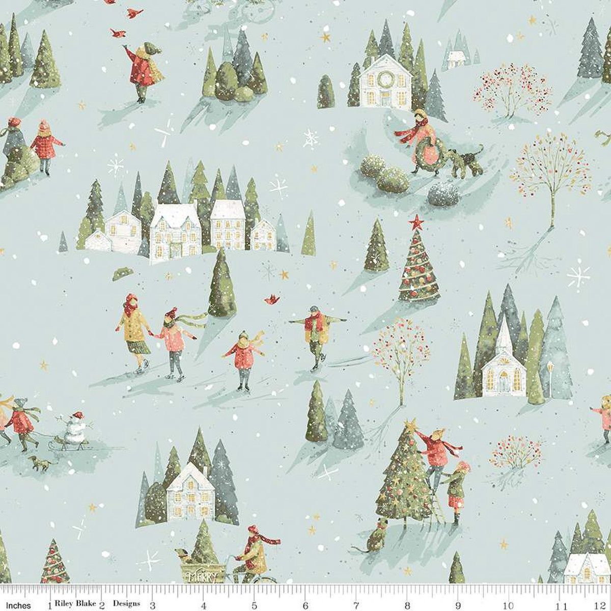 Riley Blake Designs Magical Winterland C14942-Blue