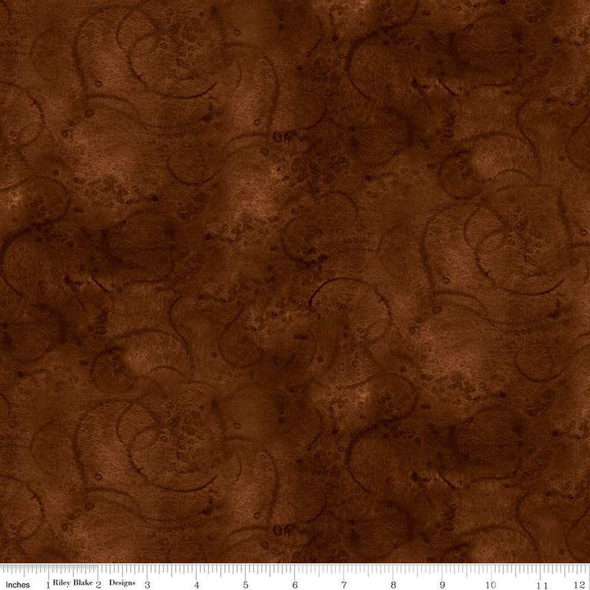 Riley Blake Designs Painter&#39;s Watercolor Swirl C680-Cinnamon