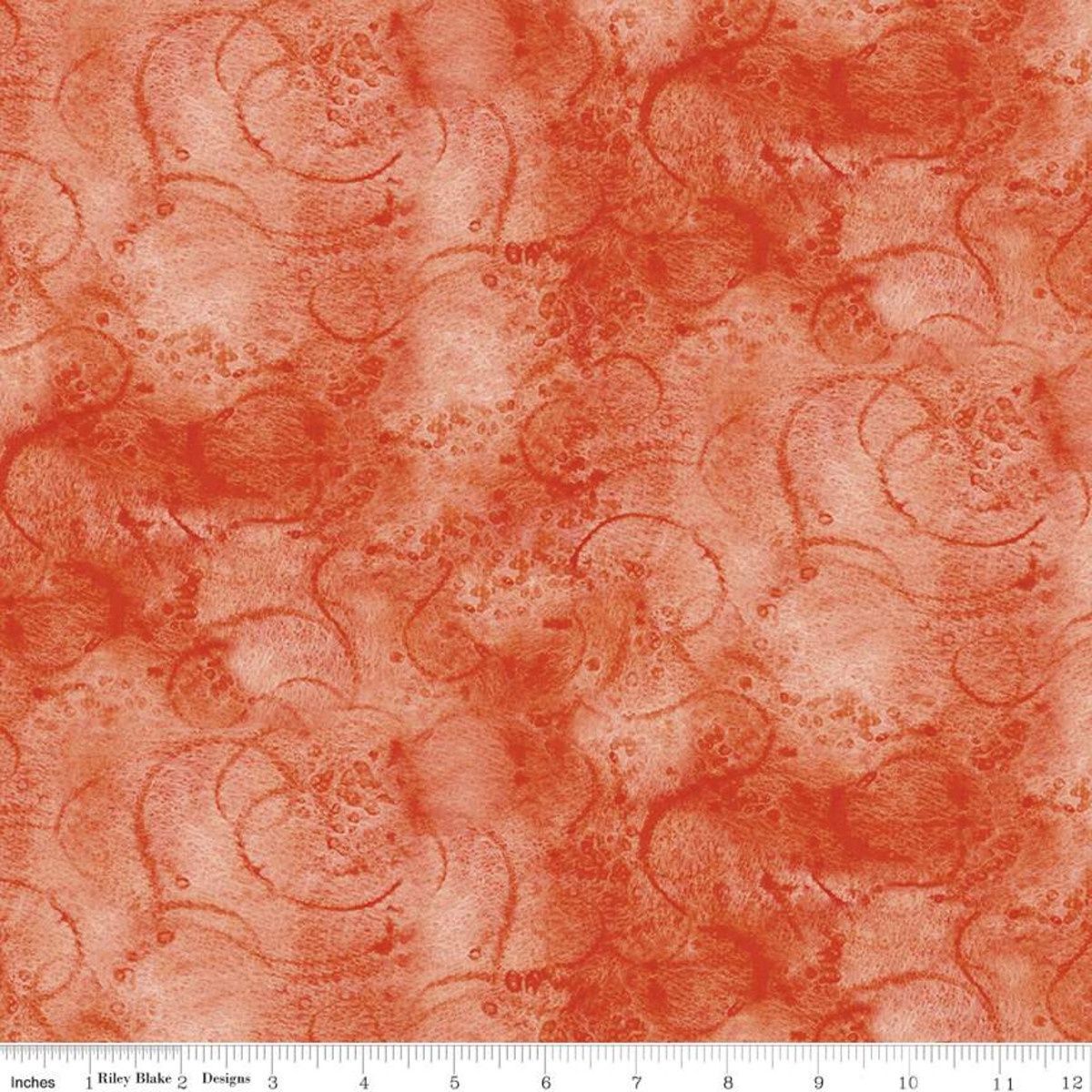 Riley Blake Designs Painter&#39;s Watercolor Swirl C680-Coral