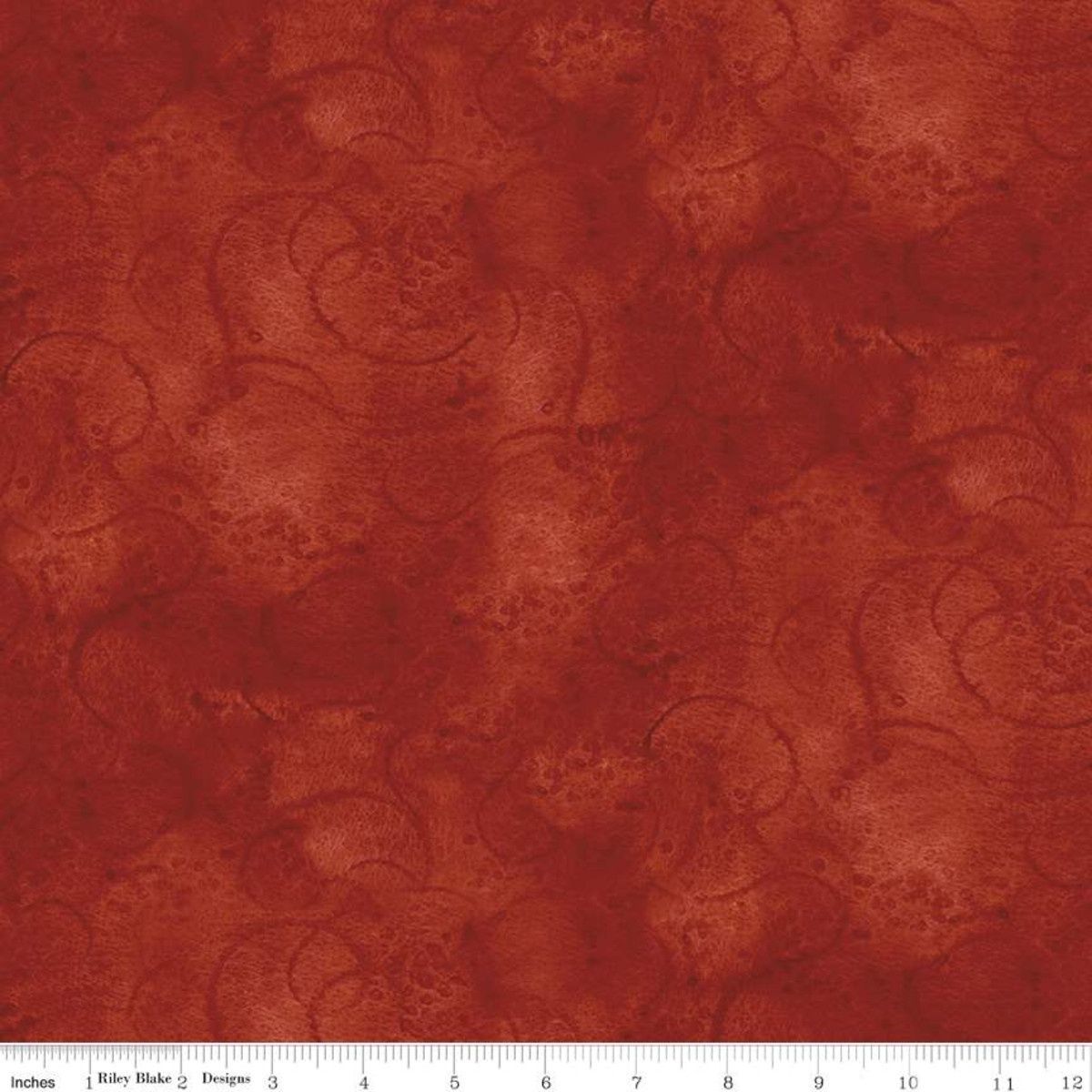Riley Blake Designs Painter&#39;s Watercolor Swirl C680-Red