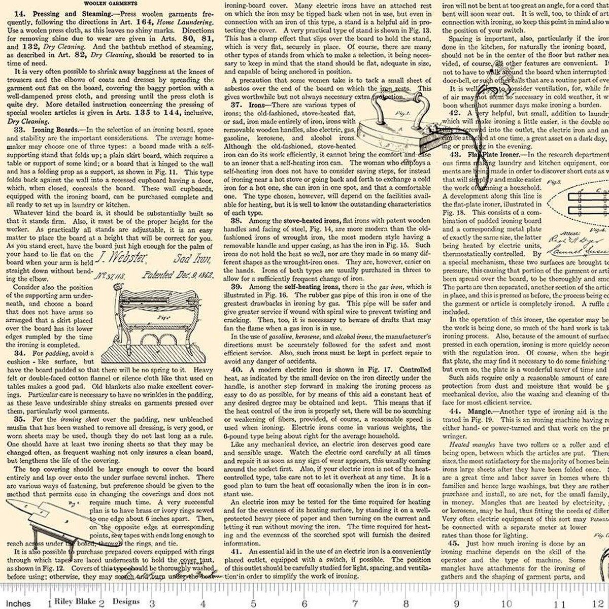 Riley Blake Designs Press On C15255 Parchment
