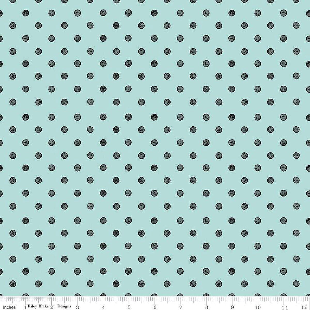 Riley Blake Designs Press On C15263 Aqua