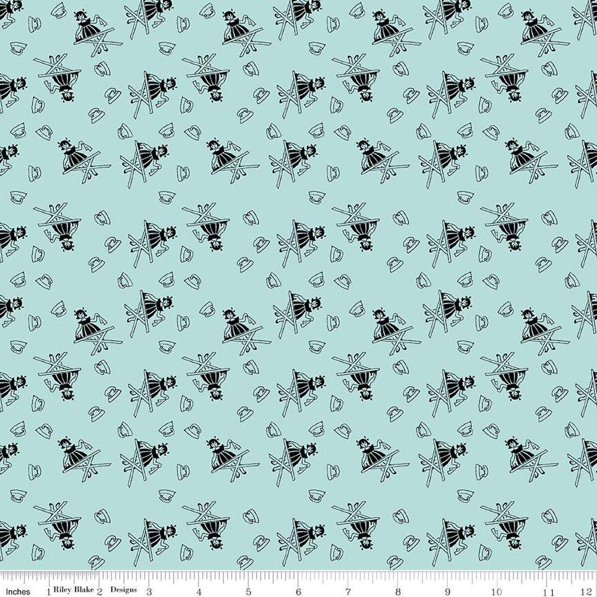 Riley Blake Designs Press On C15260 Aqua