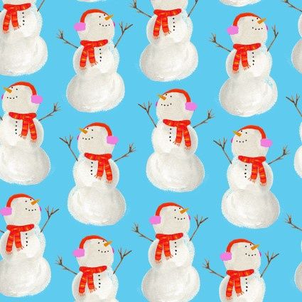 Freckle &amp; Lollie A Swell Noel Best in Snowman D97 Blue