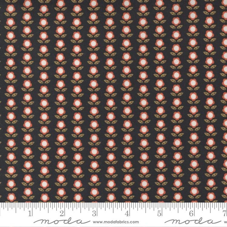 Moda Fabrics Birdsong Little Flowers 48357 17 Raven