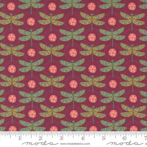 Moda Fabrics Sagewood Aviators 11952 20 Rose Wine