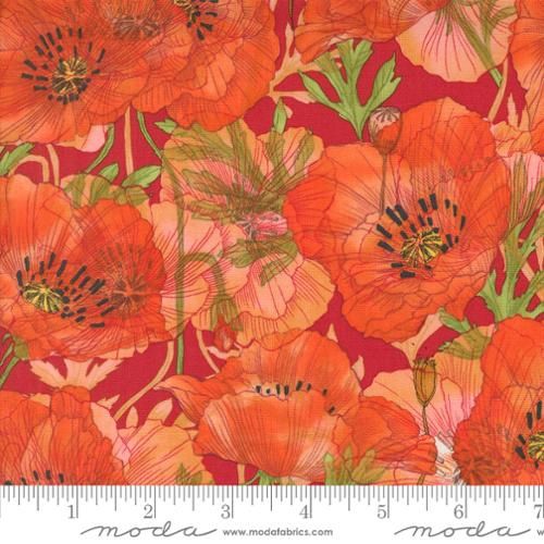 Moda Fabrics Superbloom 48781 23 Geranium