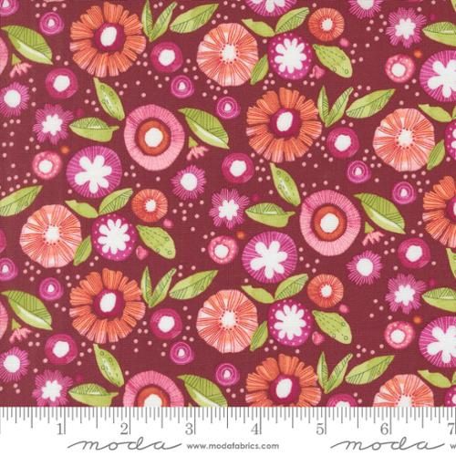 Moda Fabrics Superbloom 48786 22 Zinnia