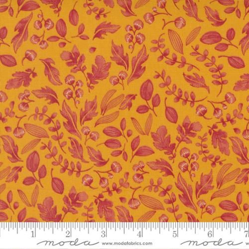 Moda Fabrics Wild Blossoms Leafy World 48736 17 Honeycomb