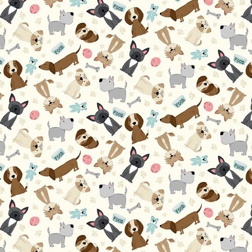 Studio E Fabrics Paw-sitively Awesome 7448 44