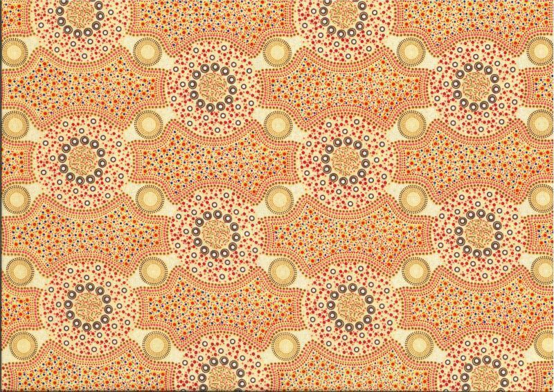 M&amp;S Textiles Australia Bush Flowers BFLE Ecru