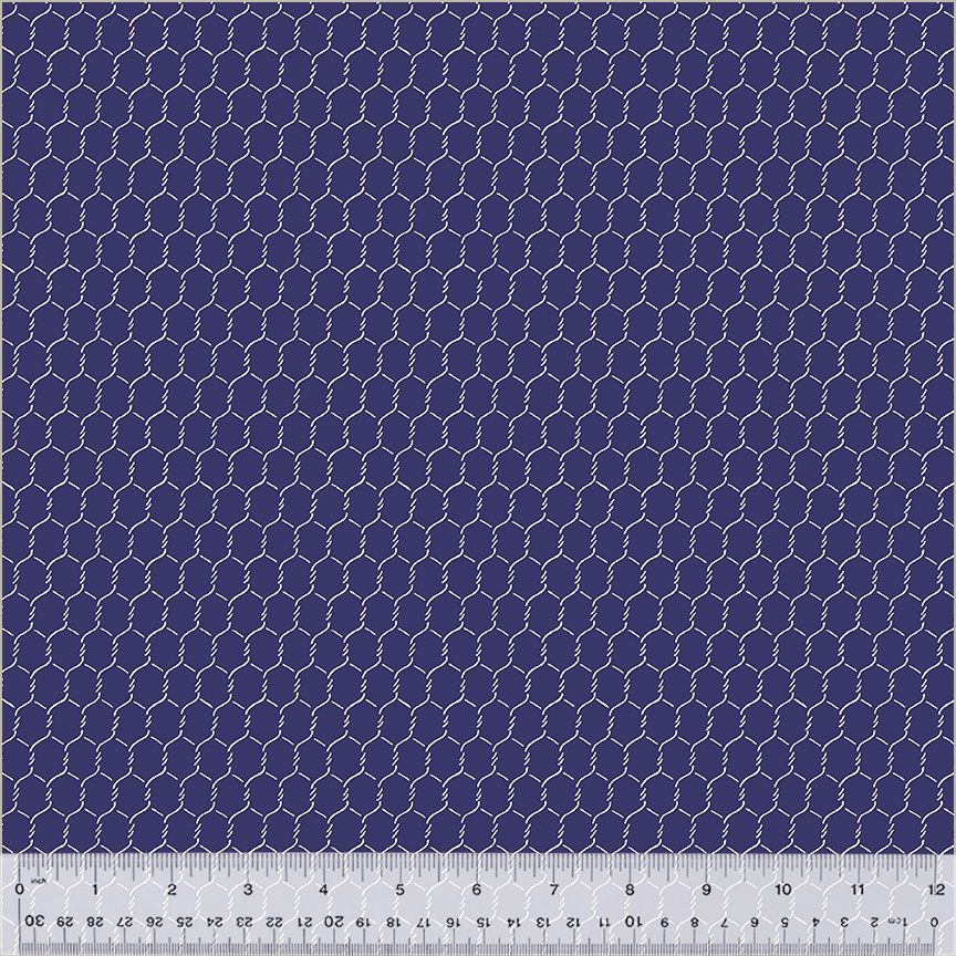 Windham Fabrics Chicken Littles 51863A-2 Blueberry