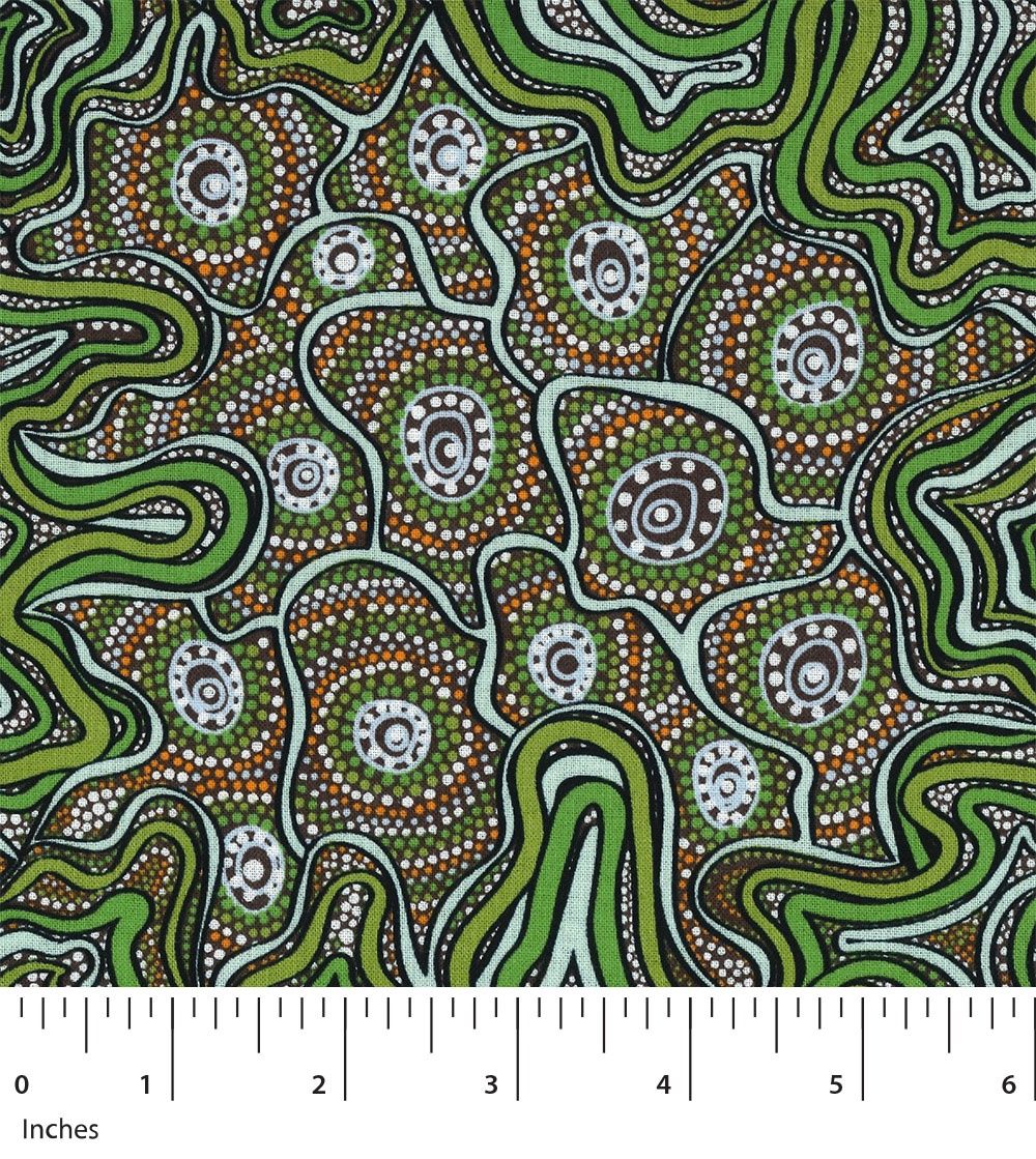 M&amp;S Textiles Australia Meteors MTGR Green