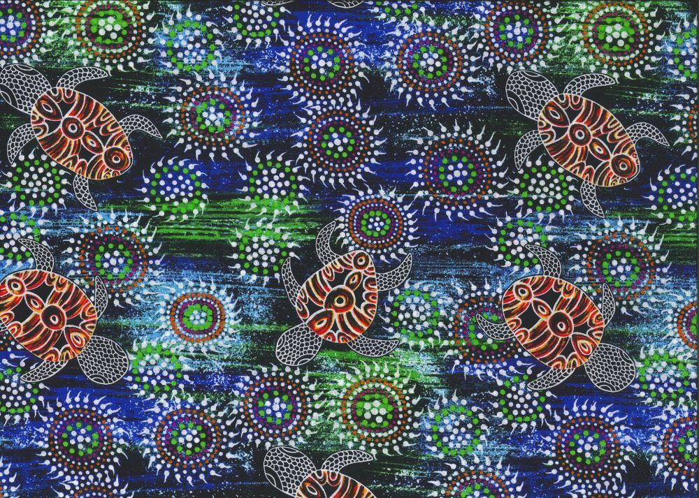 M&amp;S Textiles Australia Sea Dreaming Blue SEDBL