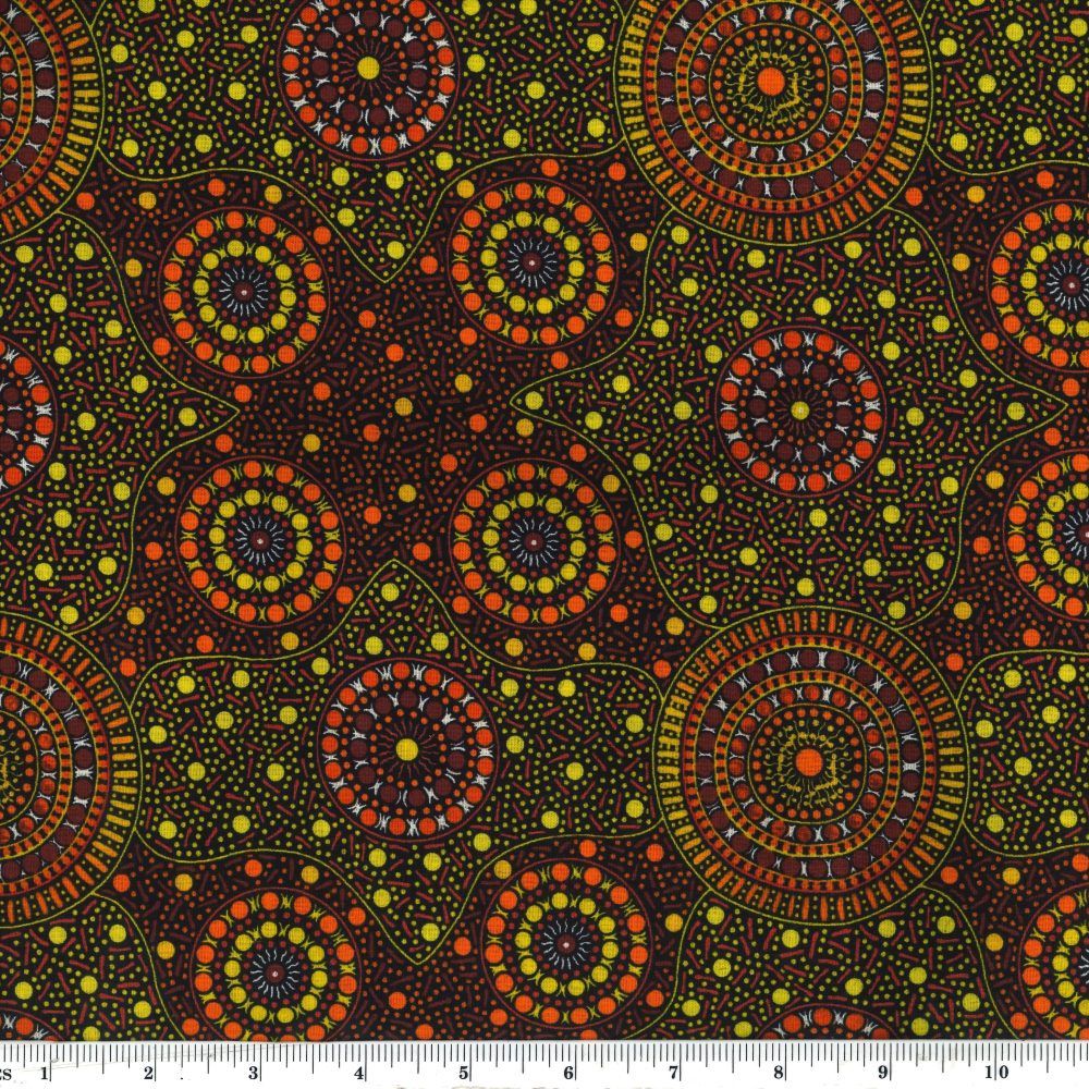 M&amp;S Textiles Australia Waterhole &amp; Riverbed WRBY Yellow