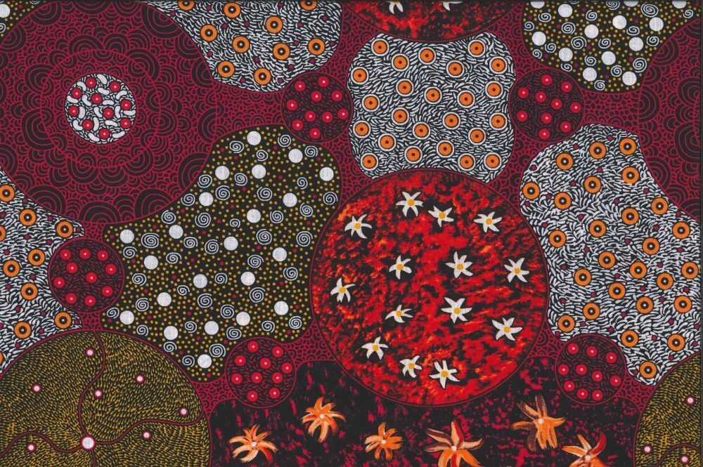 M&amp;S Textiles Australia Wild Bush Tomato Scarlet WBTFS
