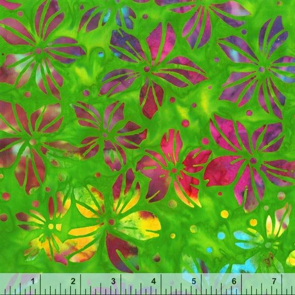 Anthology Fabrics Jewel Batik 3184Q-X Green