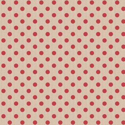 Tilda Fabrics Creating Memories Woven Polkadot Red TIL160085