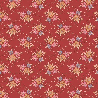 Tilda Fabrics Creating Memories Frida Red TIL130150