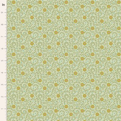 Tilda Fabrics Sanctuary Daisydream 100578 Pistachio
