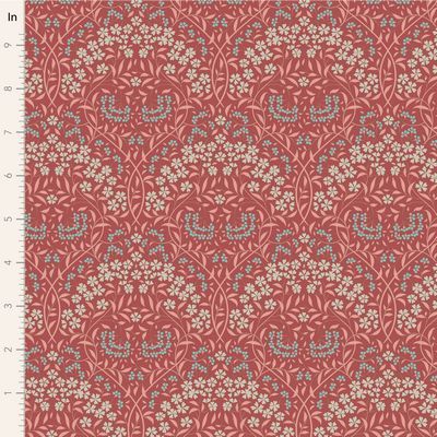 Tilda Fabrics Sanctuary Larissa 100565 Rhubarb