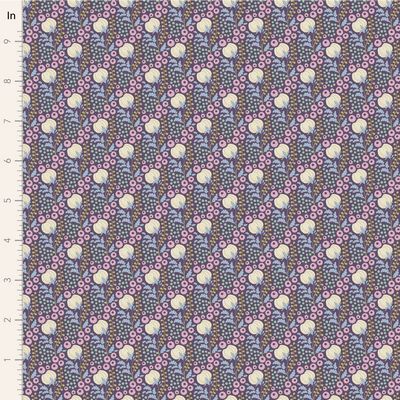 Tilda Fabrics Sanctuary Cottonfield 100574 Eggplant