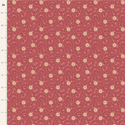 Tilda Fabrics Sanctuary Daisydream 100563 Rhubarb