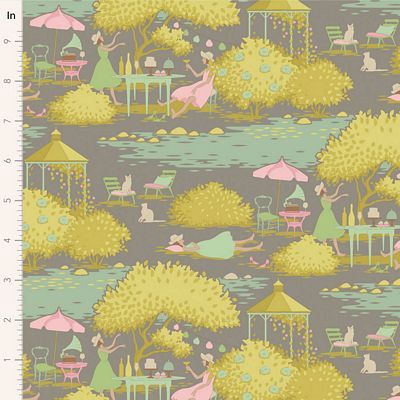 Tilda Fabrics Sunday Brunch TIL100586-V15 Grey